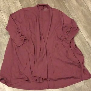 Burgundy cardigan